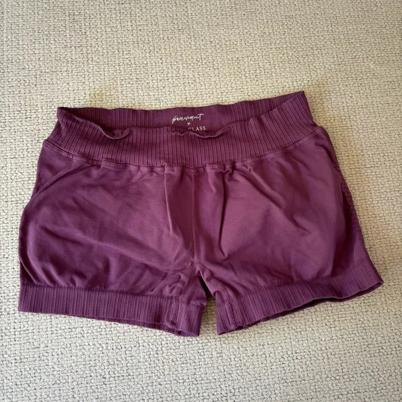 Free People Good Karma Micro Shorts in Black Tea M/L