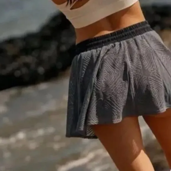 Free People Good Sport Skort Nightshade Blue NWT