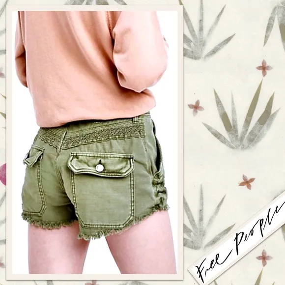 Free People Great Expectations Short in Moss