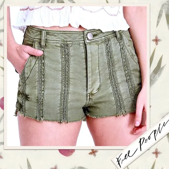 Free People Great Expectations Short in Moss