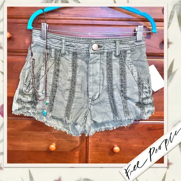Free People Great Expectations Short in Moss