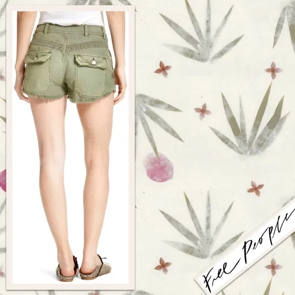 Free People Great Expectations Short in Moss