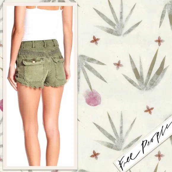 Free People Great Expectations Short in Moss