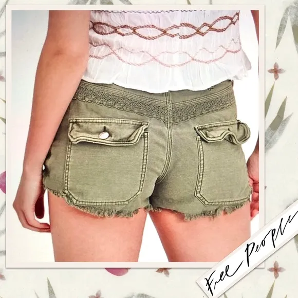 Free People Great Expectations Short in Moss