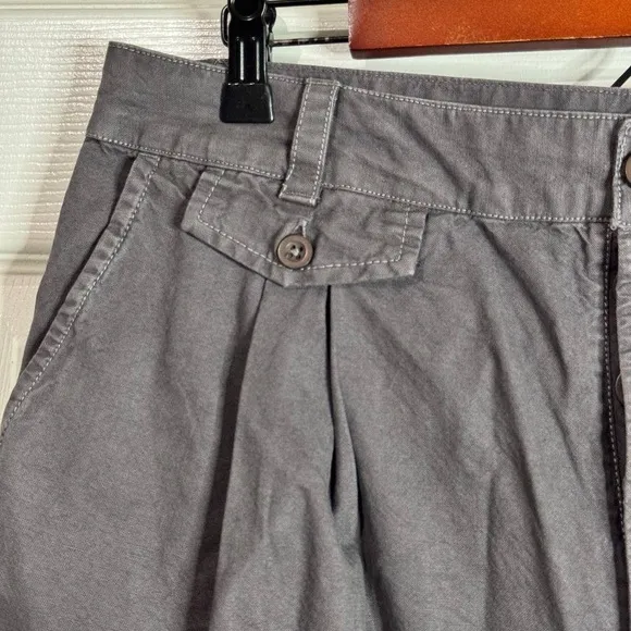 Free People Grey Cotton High Rise Shorts Size 10