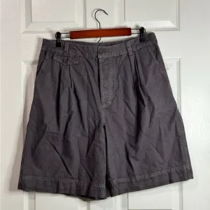Free People Grey Cotton High Rise Shorts Size 10
