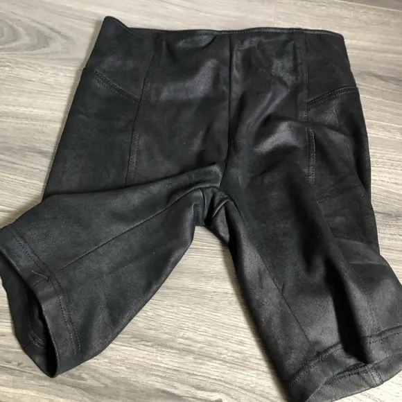 Free People Heatwave Faux Suede Biker Shorts