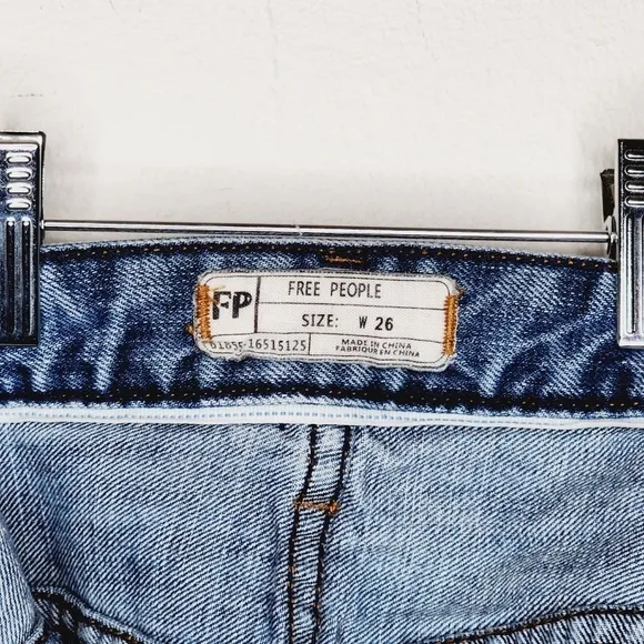 Free People High Waisted Jean Shorts