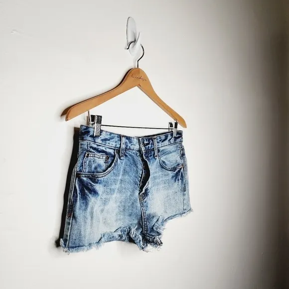 Free People High Waisted Jean Shorts