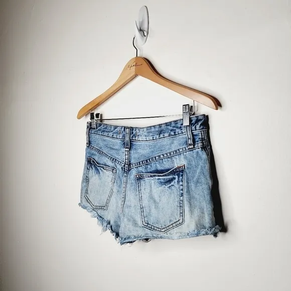 Free People High Waisted Jean Shorts