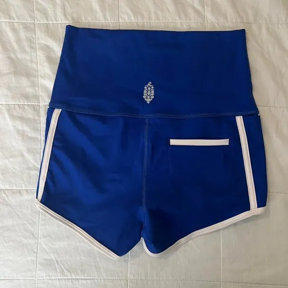 FREE PEOPLE Island Time Shorts in   Bright Blue NWOT $48