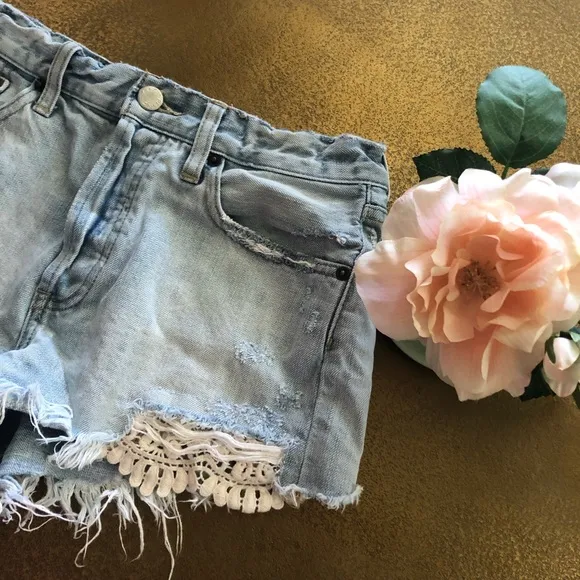 Free People Jean Shorts
