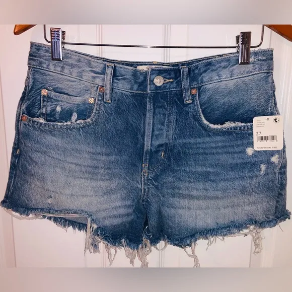 Free People Jean Shorts
