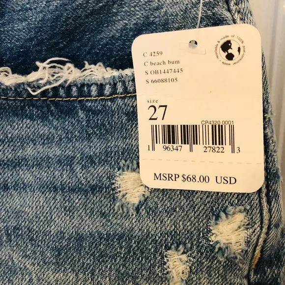Free People Jean Shorts
