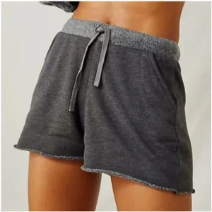 Free People Kelly Lounge Shorts In Gray