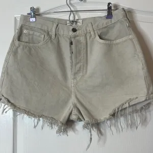 Free People Lasso High Waist Denim Shorts Khaki / Tan Size 31