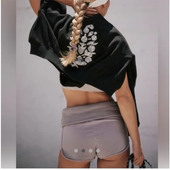 FREE PEOPLE Limitless Foldable Shorts in Faded Mauve NWOT $48