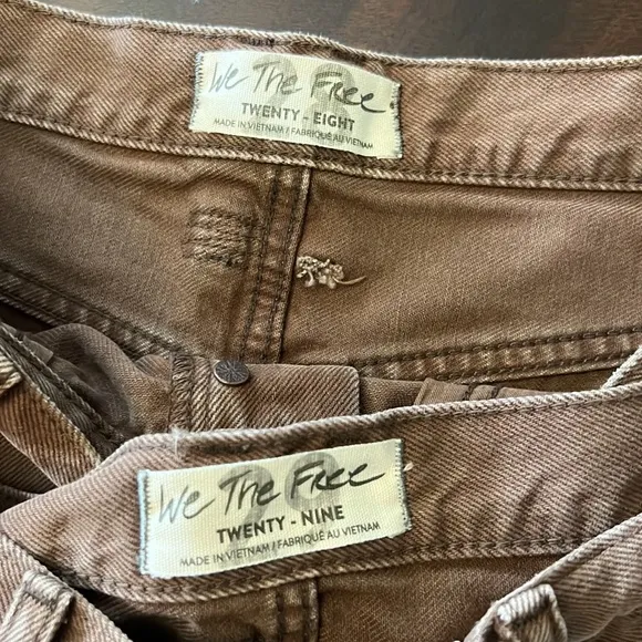 Free People Makai Cut Off Shorts in Washed Chocolate