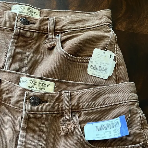 Free People Makai Cut Off Shorts in Washed Chocolate
