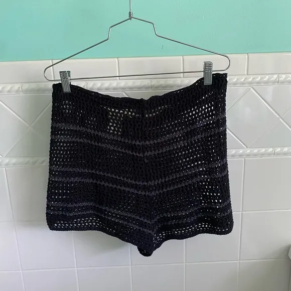 Free People Montauk Dunes Crochet Sweater Shorts