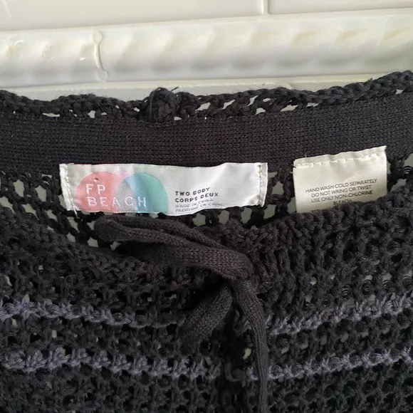 Free People Montauk Dunes Crochet Sweater Shorts