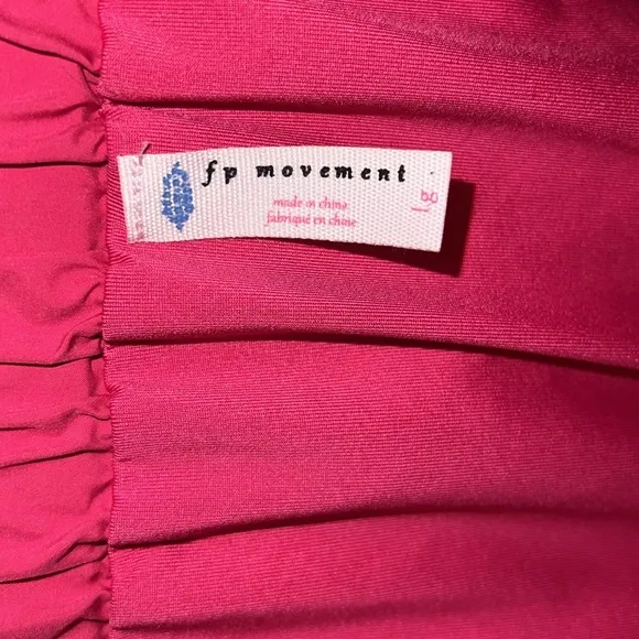 Free People Movement Get Your Flirt On Shorts Hot Pink Pockets Size Large NWOT