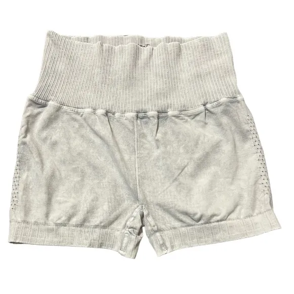 Free People Movement Good Karma Shorts M/L Ice Gray NWOT