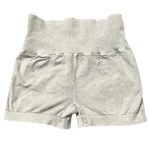 Free People Movement Good Karma Shorts M/L Ice Gray NWOT