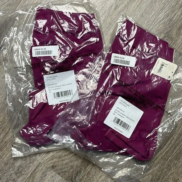 Free People Movement In The Saddle Bike Shorts in Aubergine Size XS