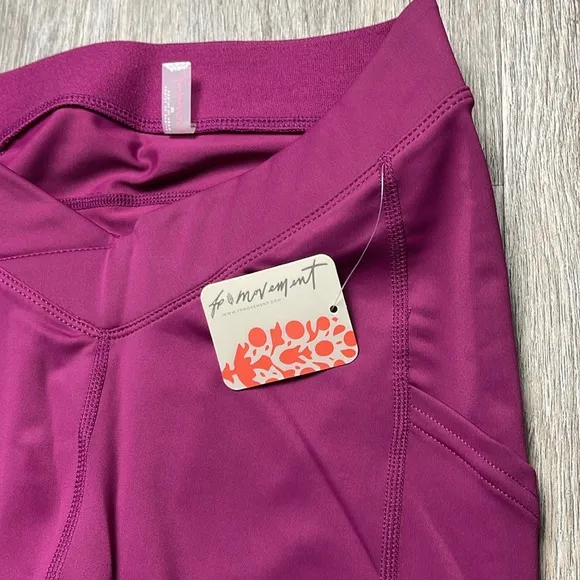 Free People Movement In The Saddle Bike Shorts in Aubergine Size XS