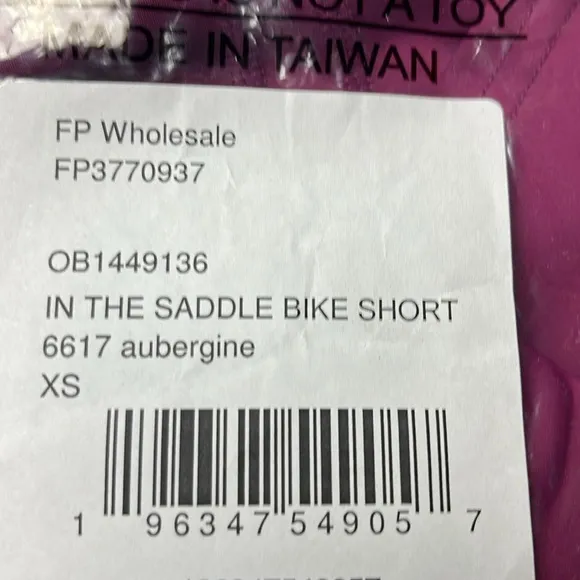 Free People Movement In The Saddle Bike Shorts in Aubergine Size XS