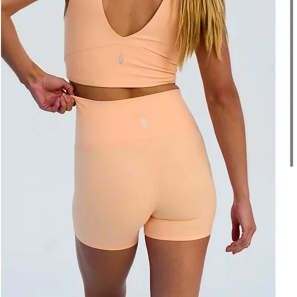Free people movement never better bike shorts CREAM BEIGE