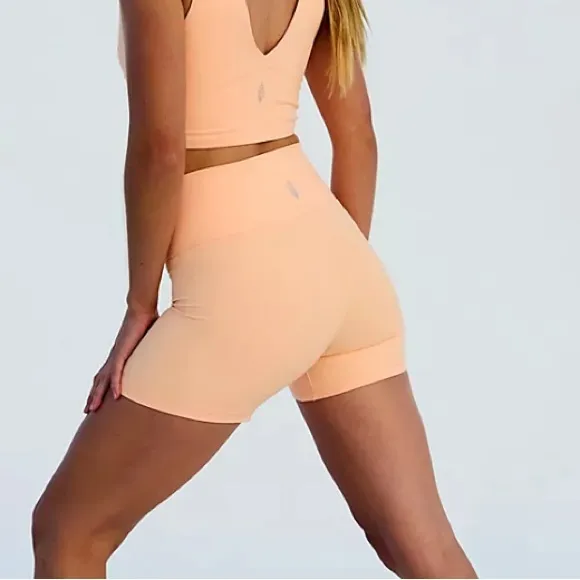 Free people movement never better bike shorts CREAM BEIGE