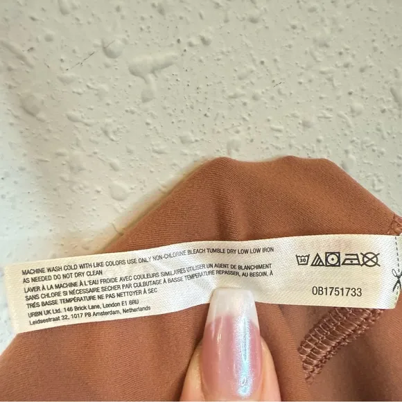 Free People Movement Never Better Brown Bike Shorts Size Small NEW