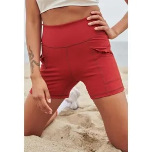 FREE People Movement Wave Rider Shorts In Red