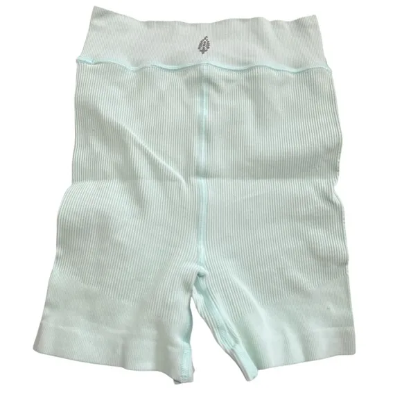 Free People || NWT || Free Throw Turquoise Mint Biker Shorts