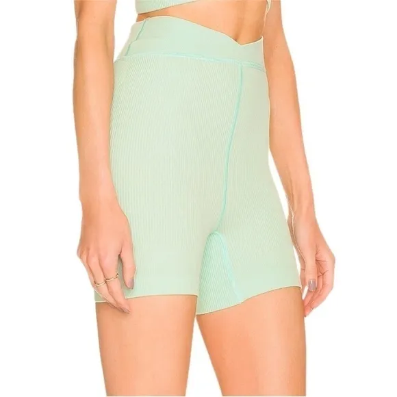 Free People || NWT || Free Throw Turquoise Mint Biker Shorts