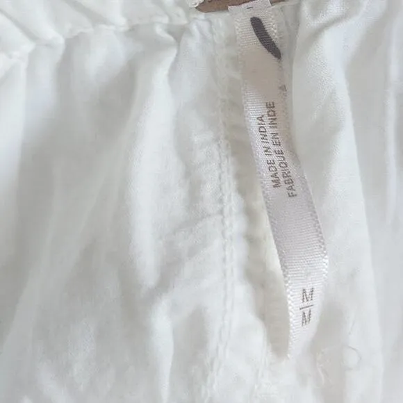 Free people parachute shorts sz medium  white