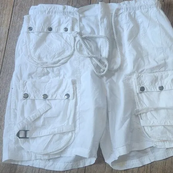 Free people parachute shorts sz medium  white