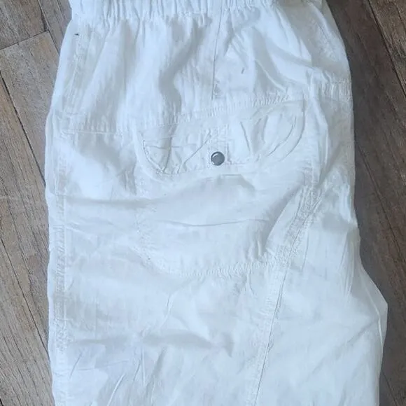 Free people parachute shorts sz medium  white