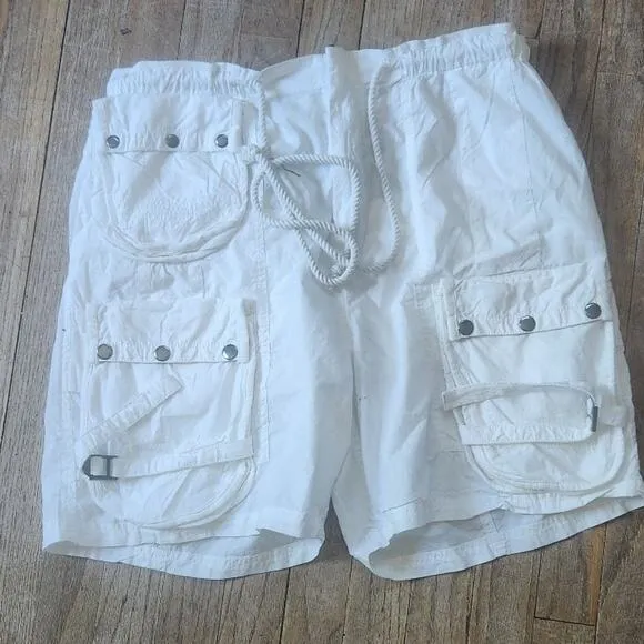 Free people parachute shorts sz medium  white