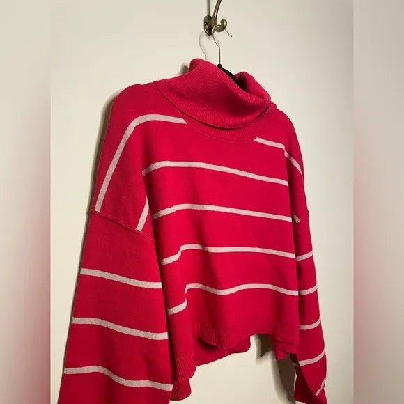 Free People Paulie Sweater in Cherry Mushroom Combo