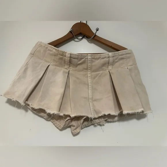 Free People Pleated Micro Mini Skort