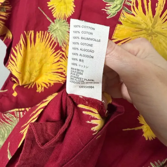 Free People Red Malibu Romper