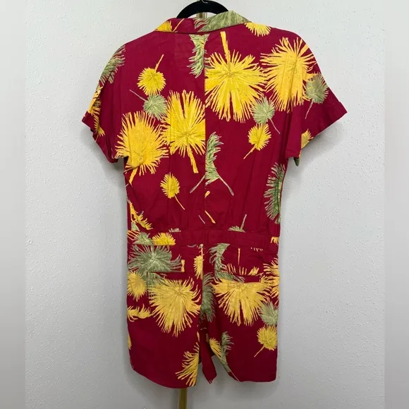 Free People Red Malibu Romper