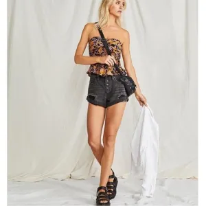 FREE PEOPLE Romeo Rolled Cut Off Shorts Size 29