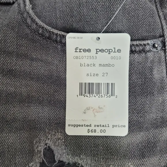 FREE PEOPLE Romeo Rolled Cut Off Shorts Sz 27