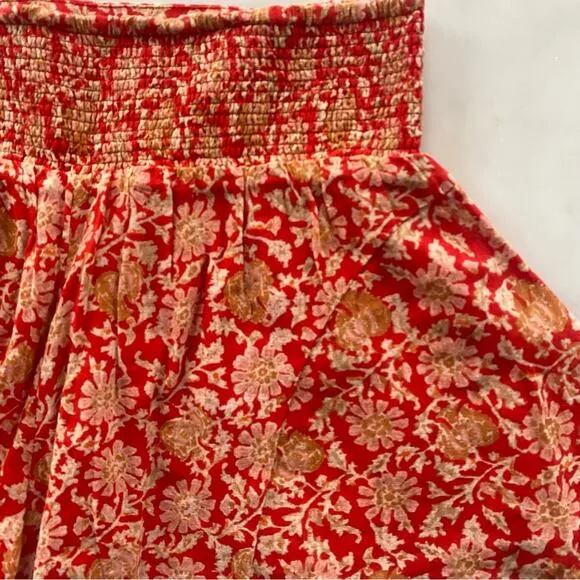 Free People Say It's So Cotton Shorts In Pink Floral Combo Size Small