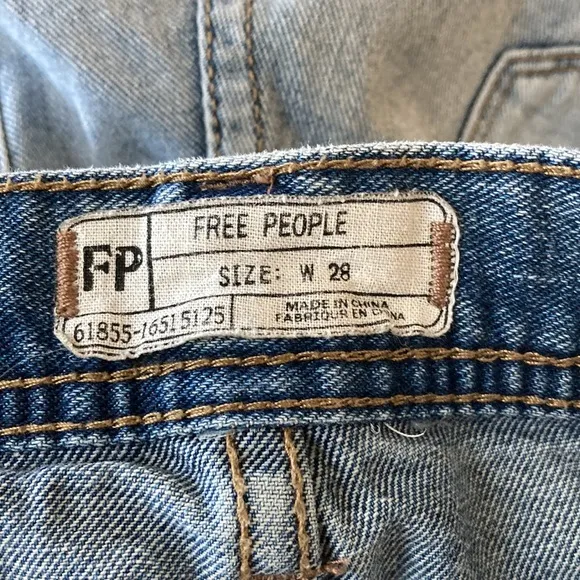 Free People Sharkbite Shorts Royal Wash 28