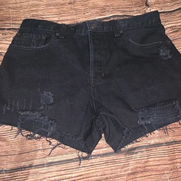Free People “Sofia” black shorts 29